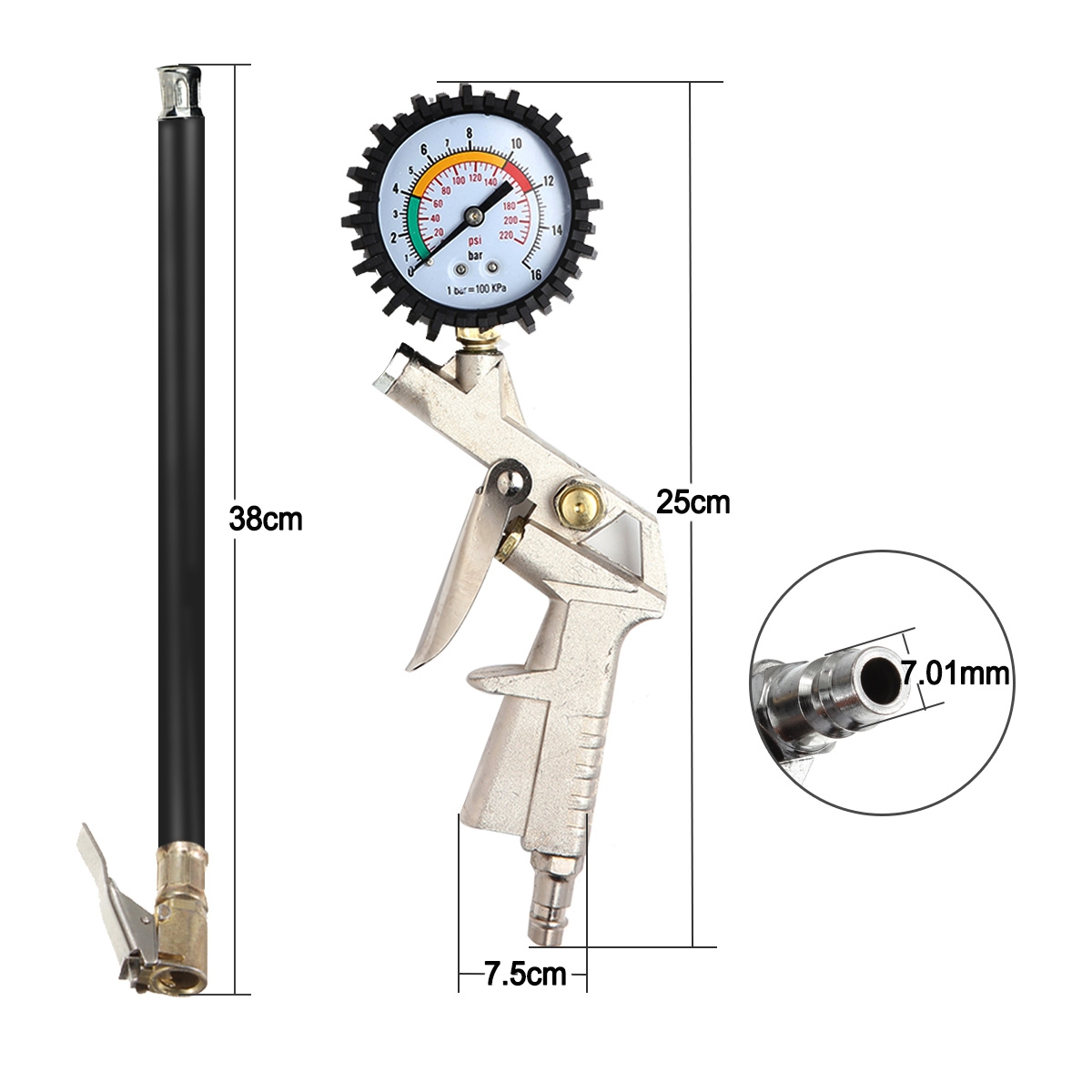 Tire-Inflator-Dial-Pressure-Gauge-Air-Compressor-For-Car-Motorcycle-Truck-Bike-54082