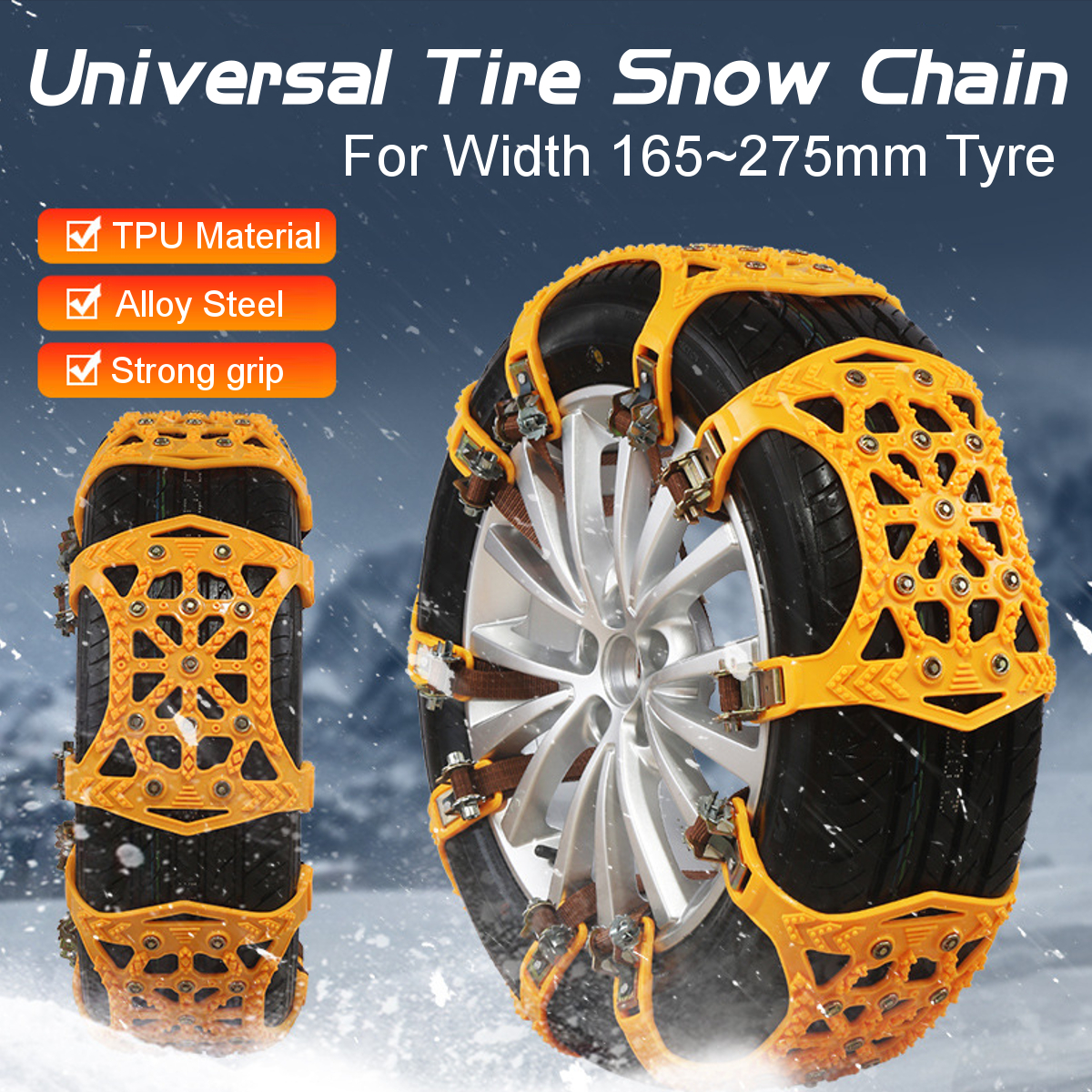 Universal-Tire-Snow-Anti-Skid-Chains-For-Car-Truck-SUV-ORV-Emergency-Winter-1765988