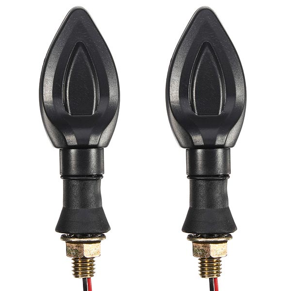 12V-13-LEDs-Black-Motorcycle-Turn-Indicators-Light-Round-Lens-918229