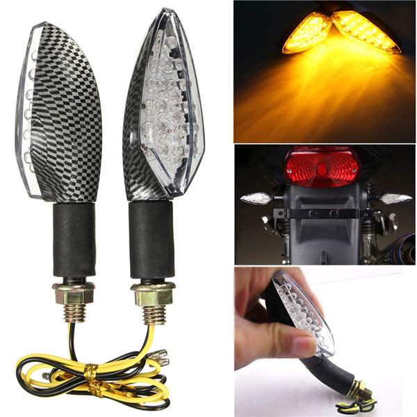 12V-15LED-Motorcycle-Turn-Signal-Indicator-Blinker-Light-Amber-Flexible-Handle-1021464
