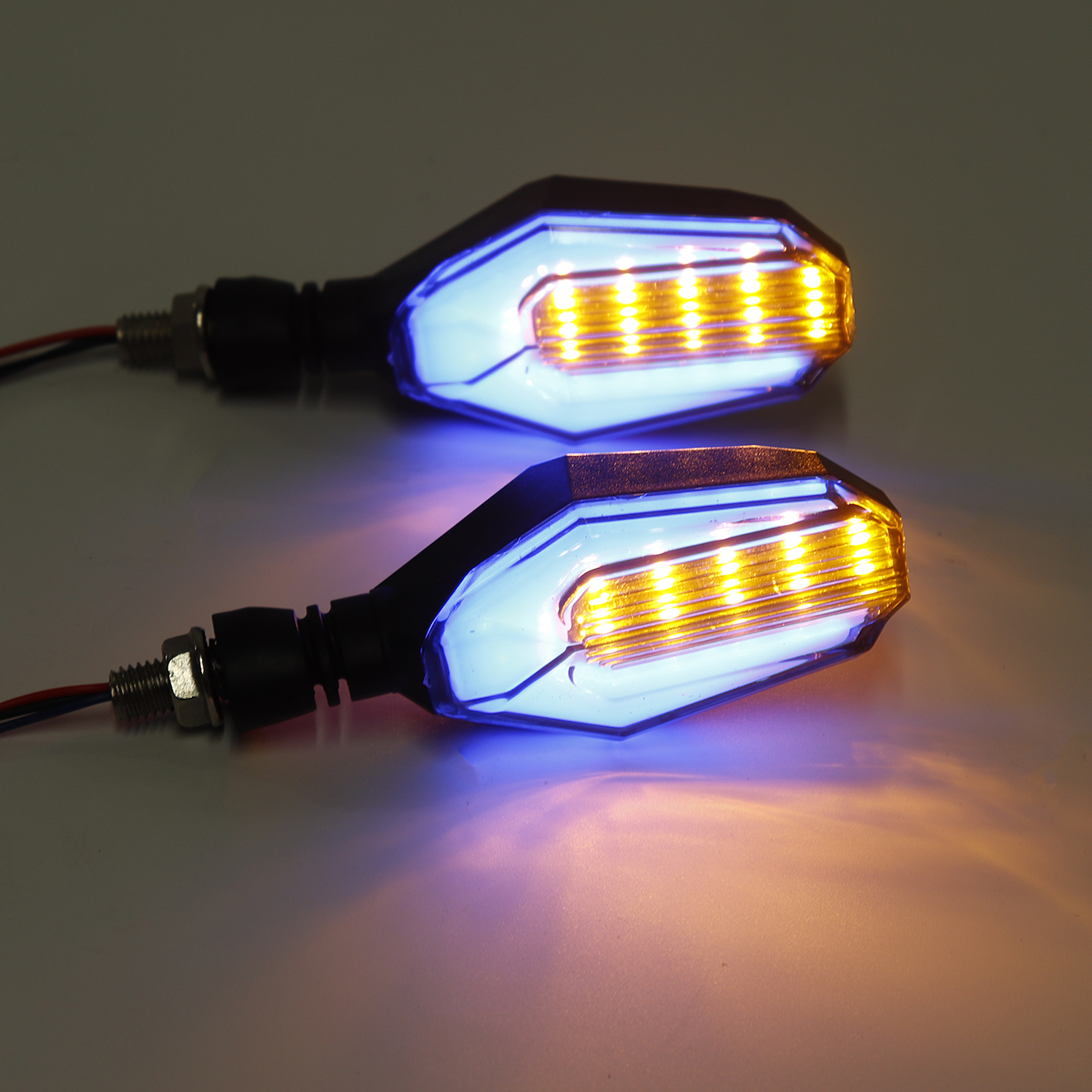 12V-Motorcycle-30-LED-Amber-Turn-Signal-Lights-DRL-Daytime-Runnning-Lamp-Universal-1490105