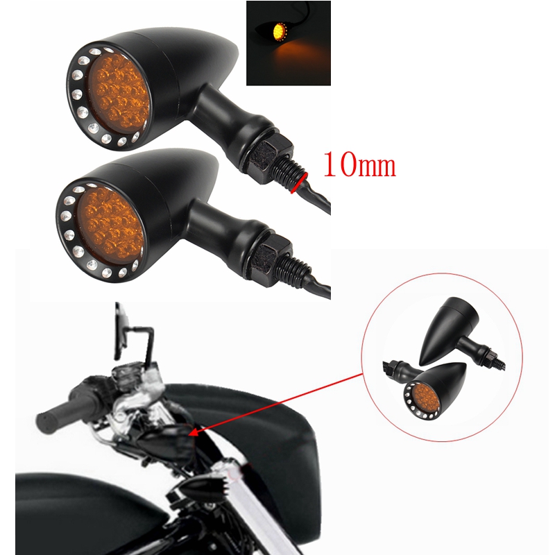 12V-Motorcycle-Bullet-20-LED-Turn-Signal-Indicator-Lights-Amber-Edge-Cut-Aluminum-Alloy-1454077