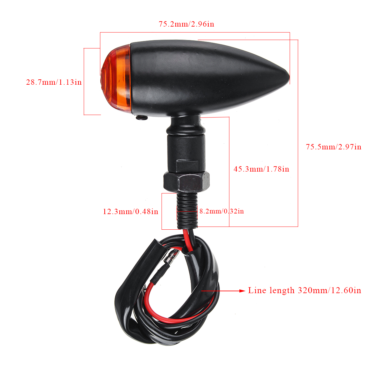 12V-Motorcycle-Metal-Turn-Signal-Amber-Lights-Indicator-Retro-Black-Universal-1509362