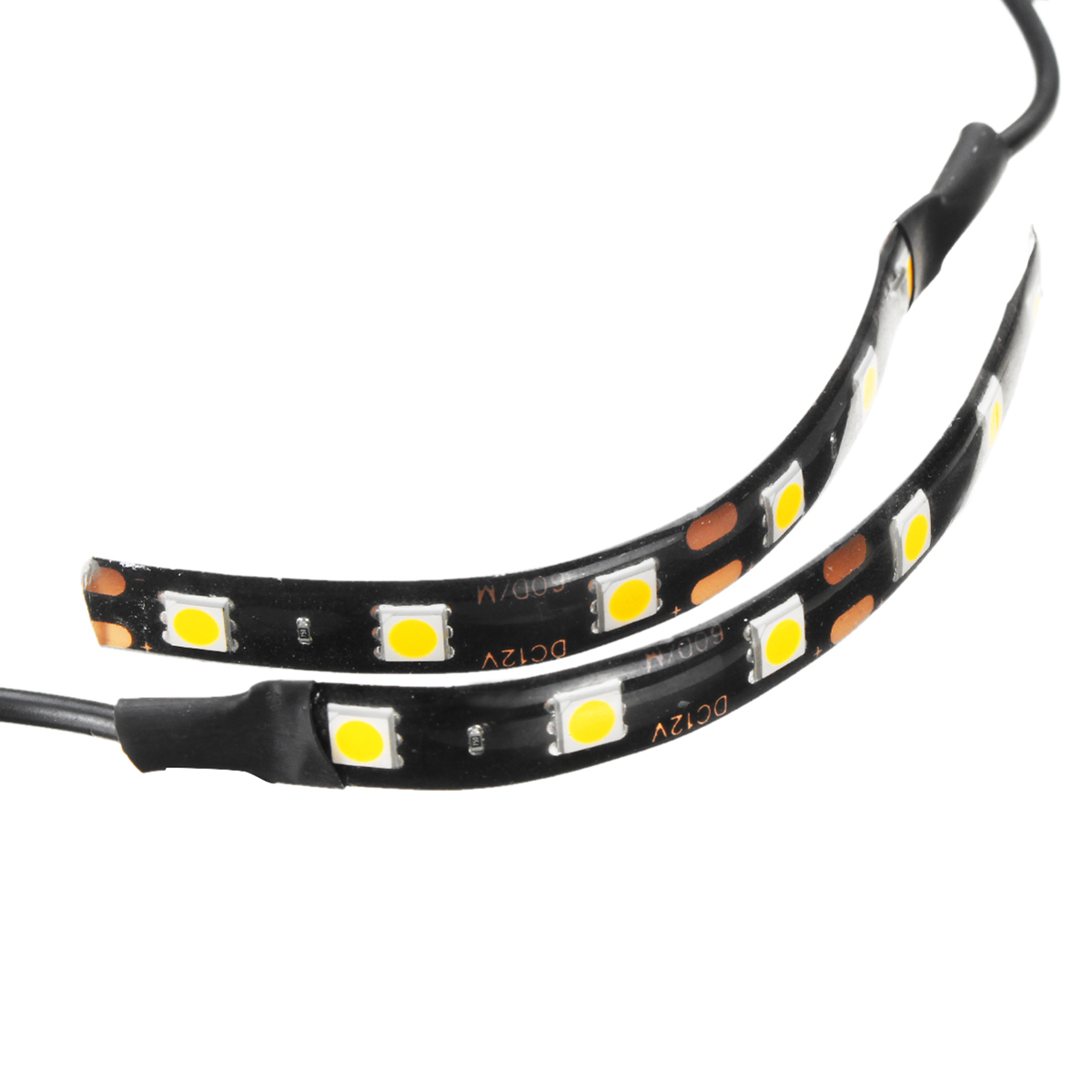 12V-Pair-6-LED-5050-Motorcycle-Strip-Turn-Signal-Indicator-Blinker-Light-Amber-1431087
