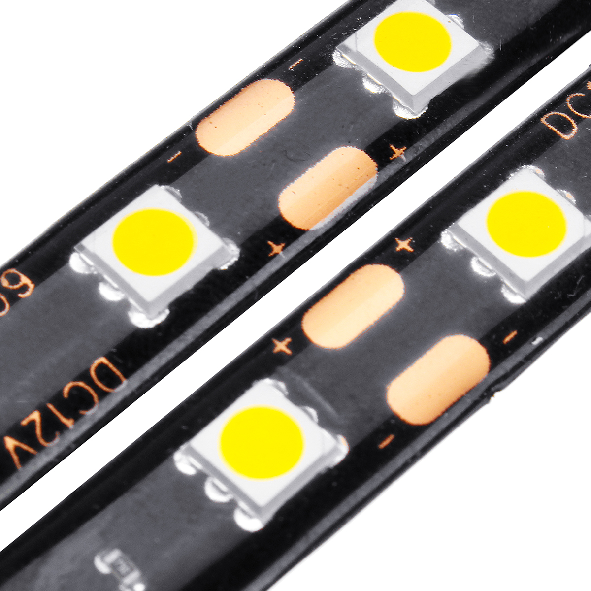 12V-Pair-6-LED-5050-Motorcycle-Strip-Turn-Signal-Indicator-Blinker-Light-Amber-1431087