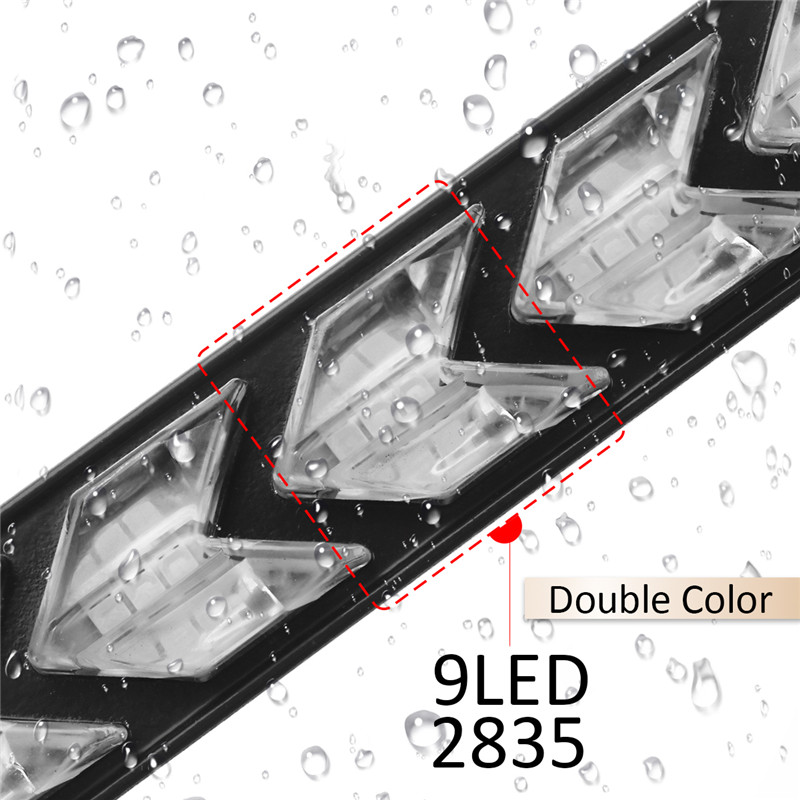 12V-Sequential-Flowing-Water-Flash-LED-Strip-Turn-Lights-Red-Amber-1390355
