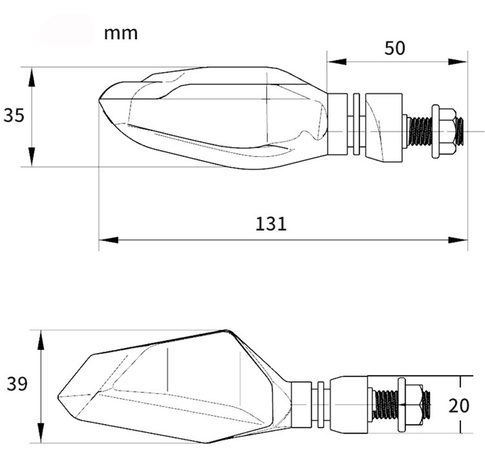 22LED-Spirit-Beast-Pair-12V-Motorcycle-Daytime-Light-Warning-Signal-Turn-Lights-10MM-IPX6-1338747