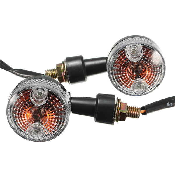2X-Universal-Mini-Retro-Motorcycle-Front-Turn-Signals-Lights-Indicators-Abmer-1093485