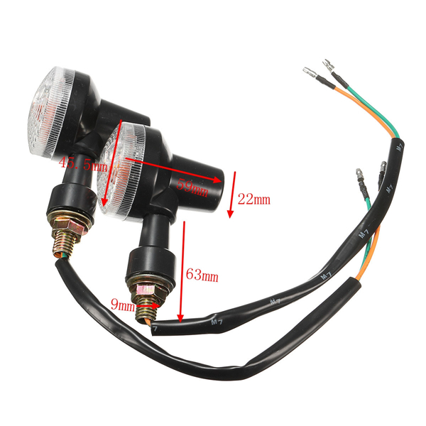 2X-Universal-Mini-Retro-Motorcycle-Front-Turn-Signals-Lights-Indicators-Abmer-1093485