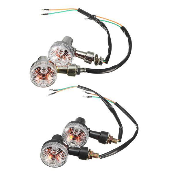 2X-Universal-Mini-Retro-Motorcycle-Front-Turn-Signals-Lights-Indicators-Abmer-1093485