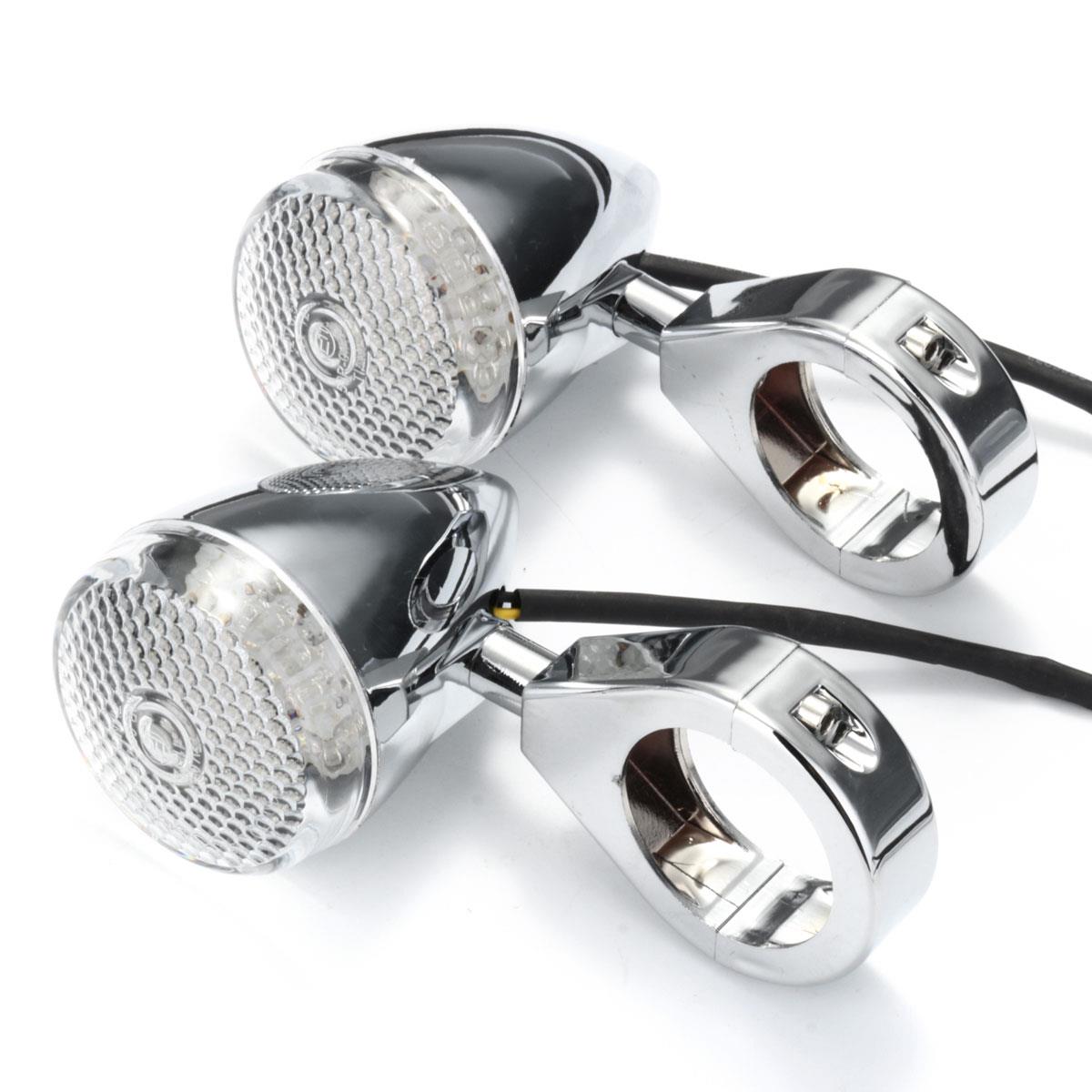 2pcs-Front-2pcs-Rear-Motorcycle-LED-Turn-Signal-Chrome-41mm-Fork-Clamp-For-Harley-1056197