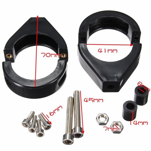 41mm-Turn-Signal-Mount-Bracket-Fork-Tube-Relocation-Clamps-Indicator-For-Harley-1027497