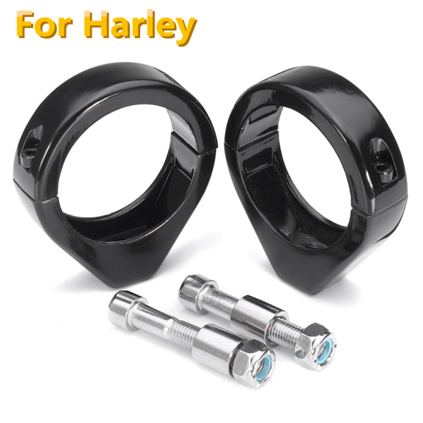 49mm-Motorcycle-Turn-Signal-Relocation-Fork-Tube-Clamp-Mount-For-Harley-Dyna-Softail-Road-1173678