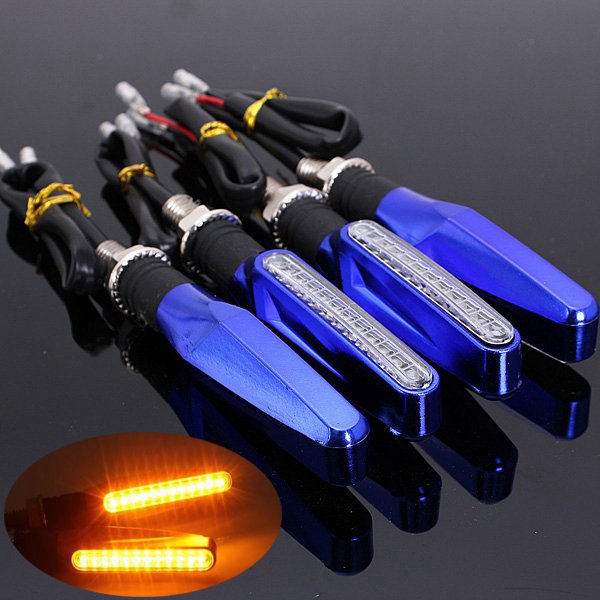 4pcs-Motorcycle-LED-Turn-Signal-Indicator-Blinkers-Amber-Light-Blue-Body-Shell-1045914