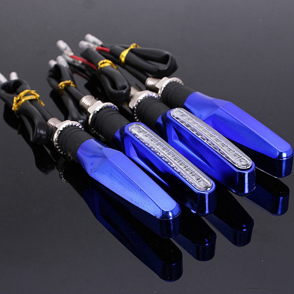 4pcs-Motorcycle-LED-Turn-Signal-Indicator-Blinkers-Amber-Light-Blue-Body-Shell-1045914