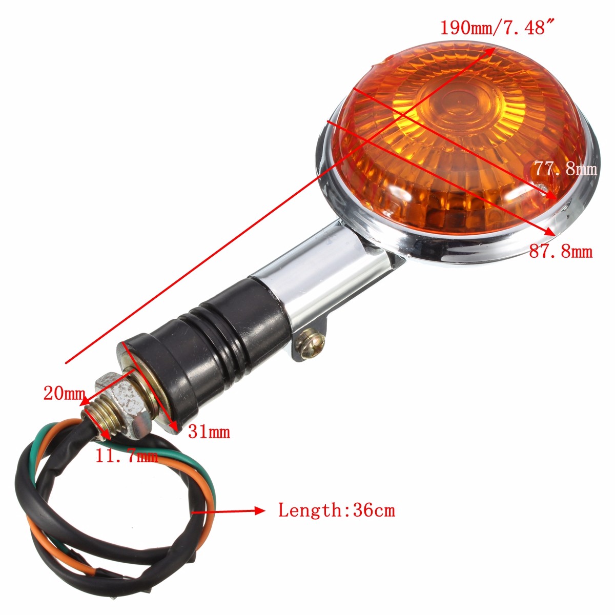 Amber-Turn-Indicator-Signal-Lights-Blinker-Lens-For-Yamaha-Virago-XV1100-1985-1999-1118553