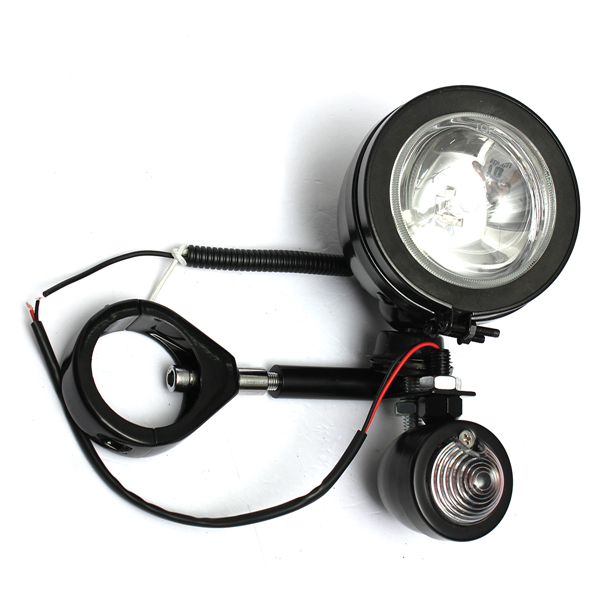 Metal-Shell-Motorcycle-Fog-Light-and-Turn-Signal-49mm-Mount-Bracket-Amber-993226