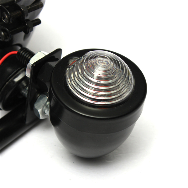 Metal-Shell-Motorcycle-Fog-Light-and-Turn-Signal-49mm-Mount-Bracket-Amber-993226