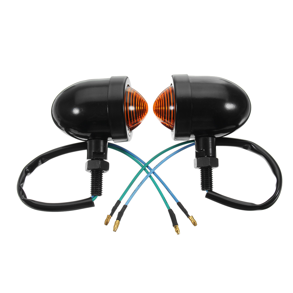 Motorcycle-Black-Chrome-Bullet-Turn-Signal-Indicators-Lights-For-Harley-Cafe-Racer-1317905