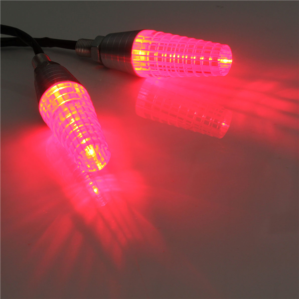 Motorcycle-Red-LED-Turn-Signal-Indicator-10mm-Bolt-For-MXC-EXC-KTM-Supermoto-995628