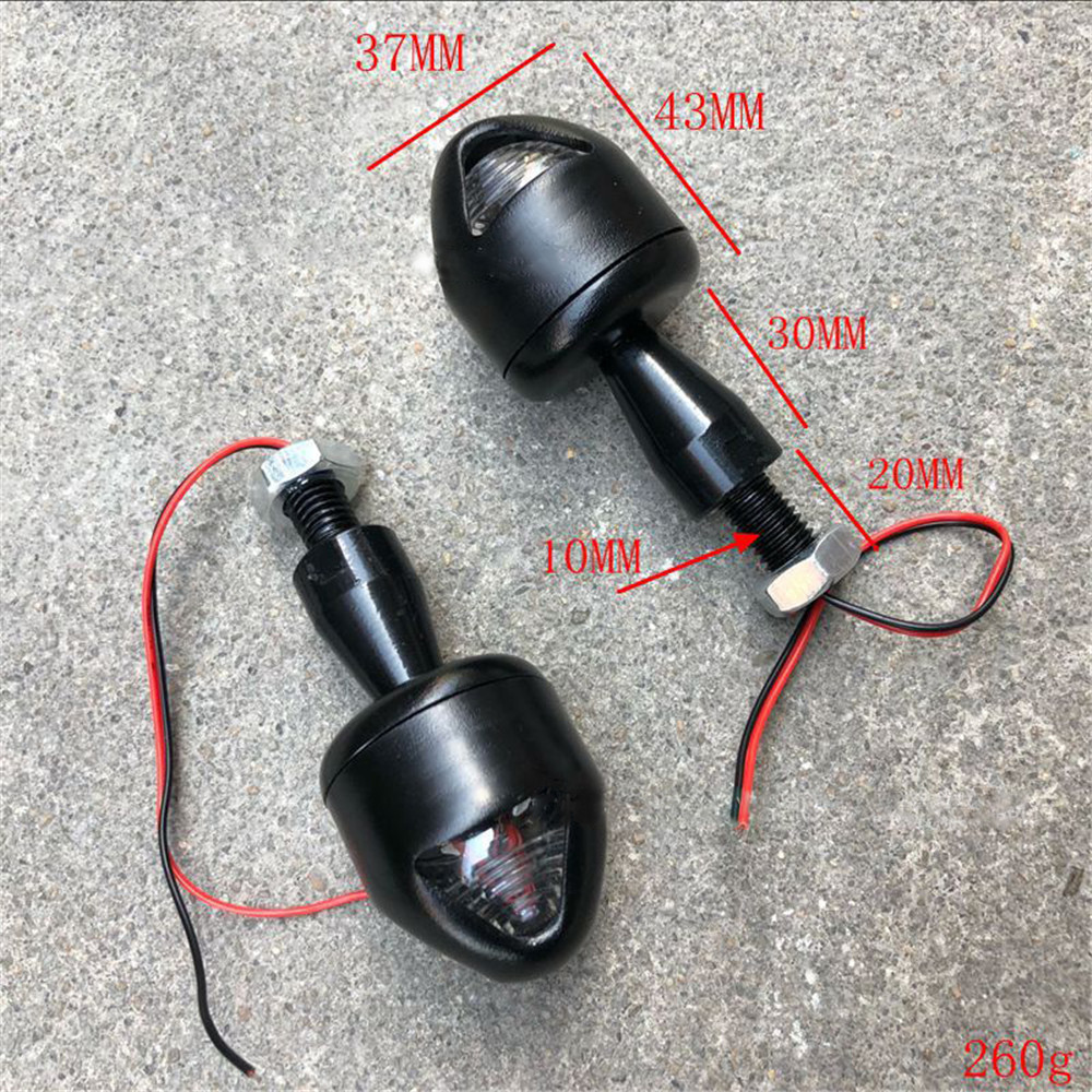 Pair-12V-5W-Universal-Retro-Metal-Amber-Modified-Turn-Signal-Lights-Lamps-1328608