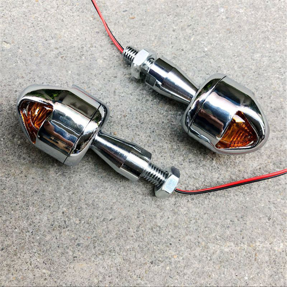 Pair-12V-5W-Universal-Retro-Metal-Amber-Modified-Turn-Signal-Lights-Lamps-1328608