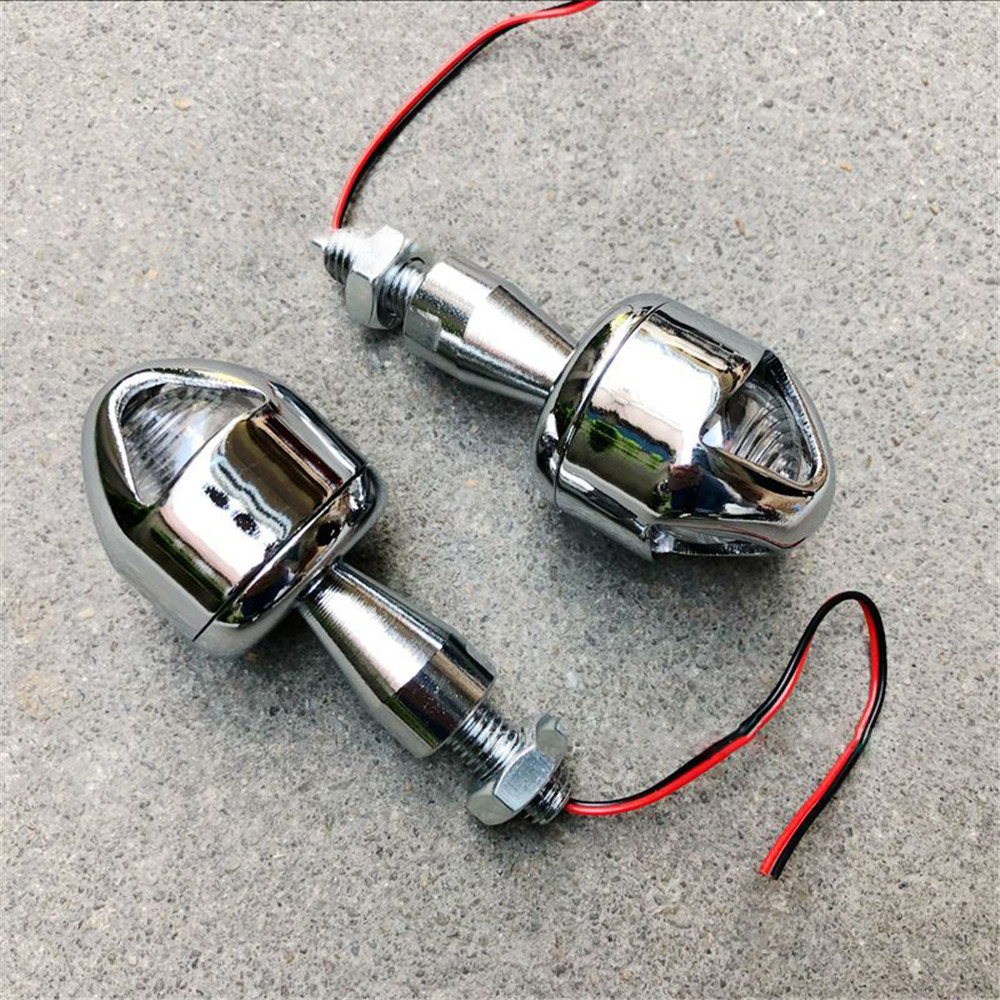 Pair-12V-5W-Universal-Retro-Metal-Amber-Modified-Turn-Signal-Lights-Lamps-1328608