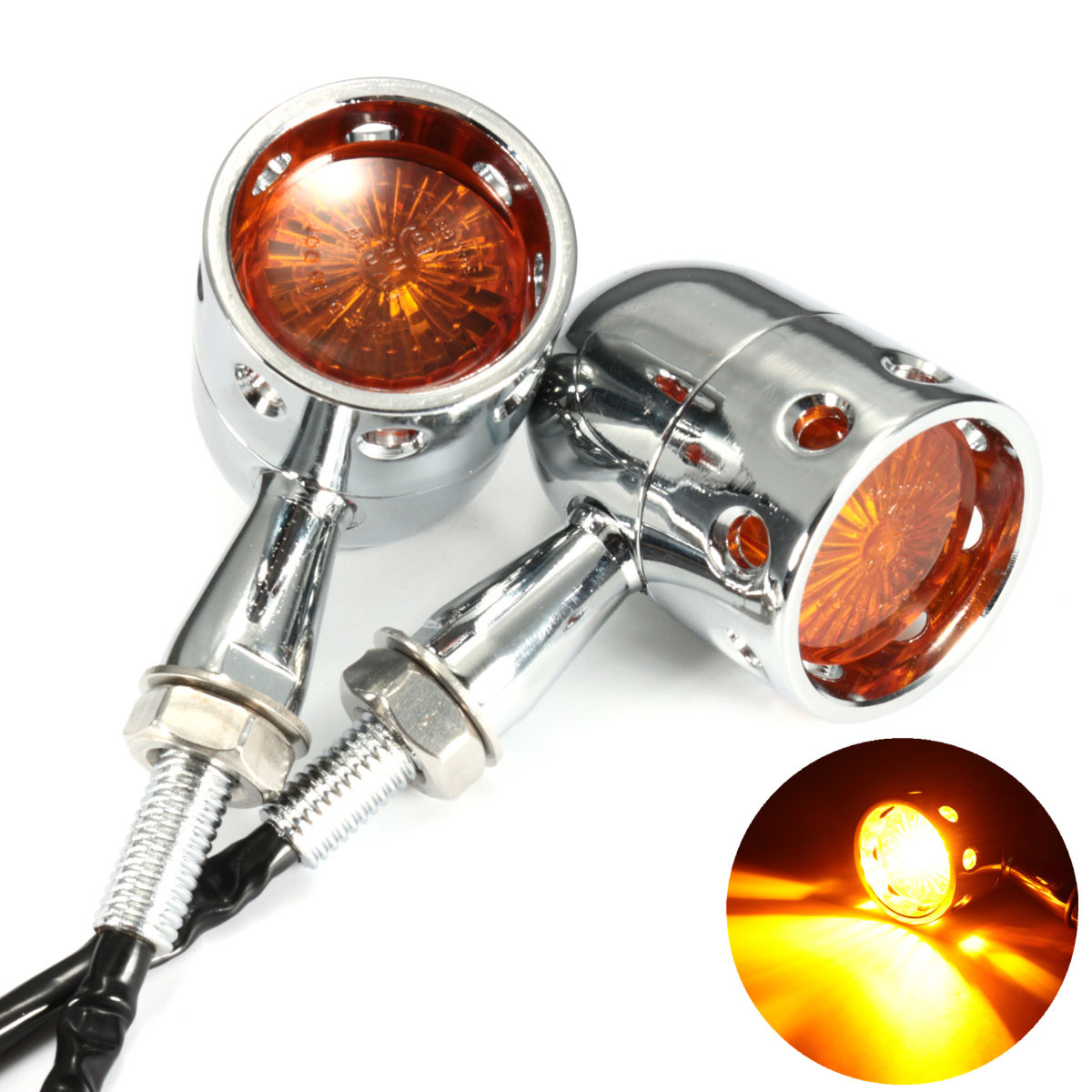 Pair-12V-Motorcycle-Amber-Turn-Signal-Indicator-Light-Hollow-Lamp-1050735