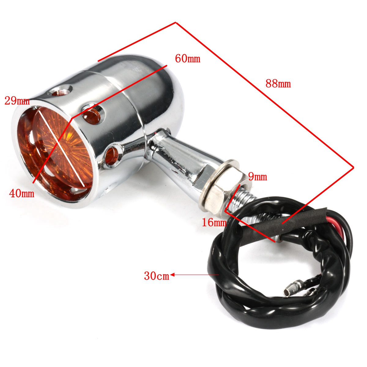 Pair-12V-Motorcycle-Amber-Turn-Signal-Indicator-Light-Hollow-Lamp-1050735