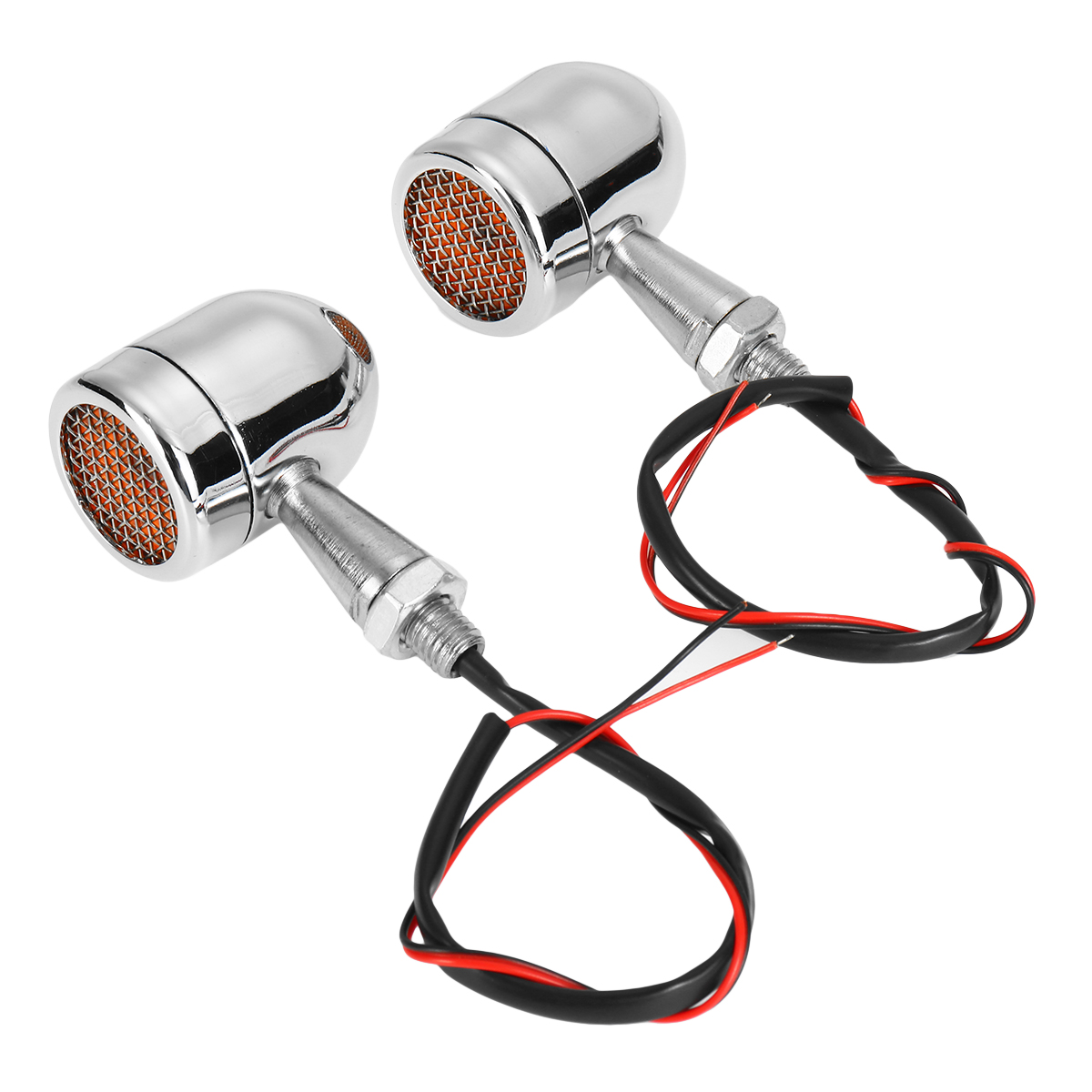Pair-Chrome-Motorcycle-Grill-Bullet-LED-Turn-Signal-Lights-Indicator-Lamps-1722978