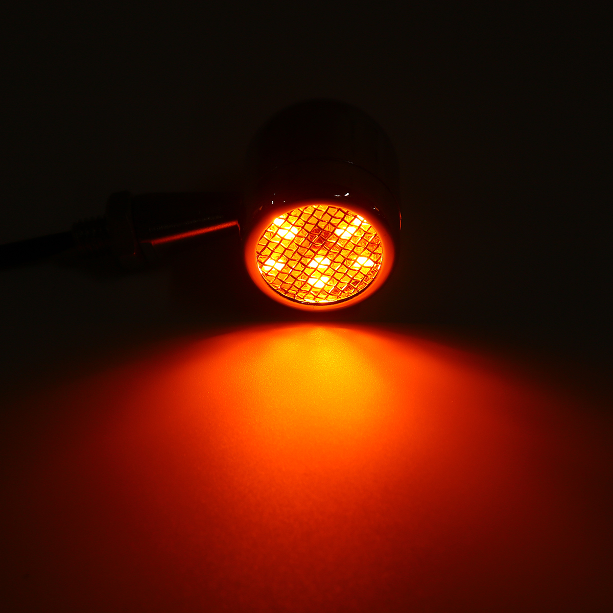 Pair-Chrome-Motorcycle-Grill-Bullet-LED-Turn-Signal-Lights-Indicator-Lamps-1722978