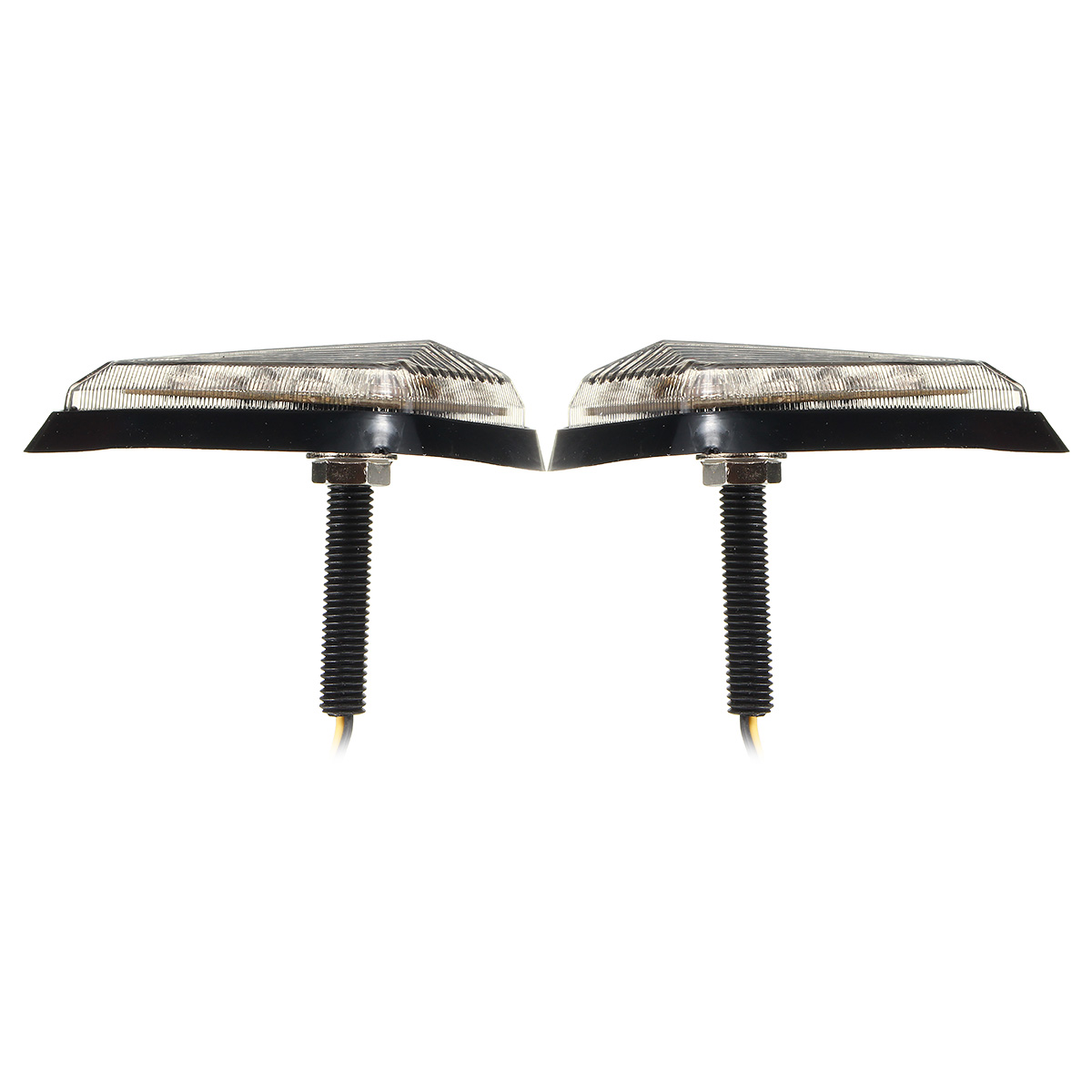 Pair-Motorcycle-11-LED-Turn-Signals-Lights-Indicators-Triangle-Abmer-1122283