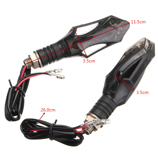 Pair-Of-12V-Motorcycle-LED-Turn-Signal-Blinker-Yellow-Light-8mm-Mounting-1224036