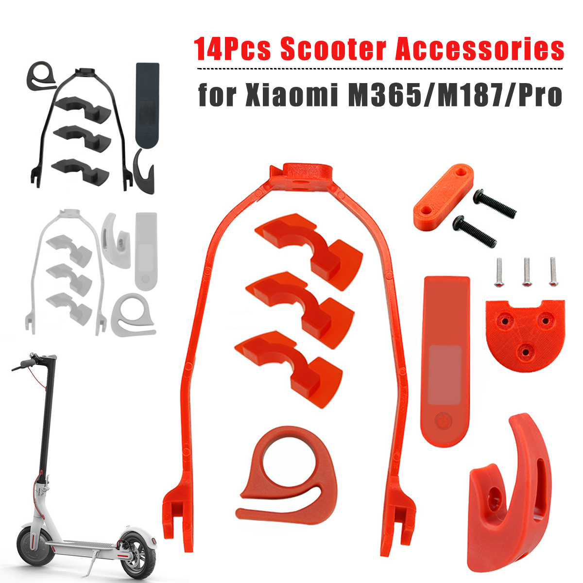 14Pcs-Scooter-Accessories-Kits-Dash-Cover-Mudguard-Set-For-M365M187Pro-1560888