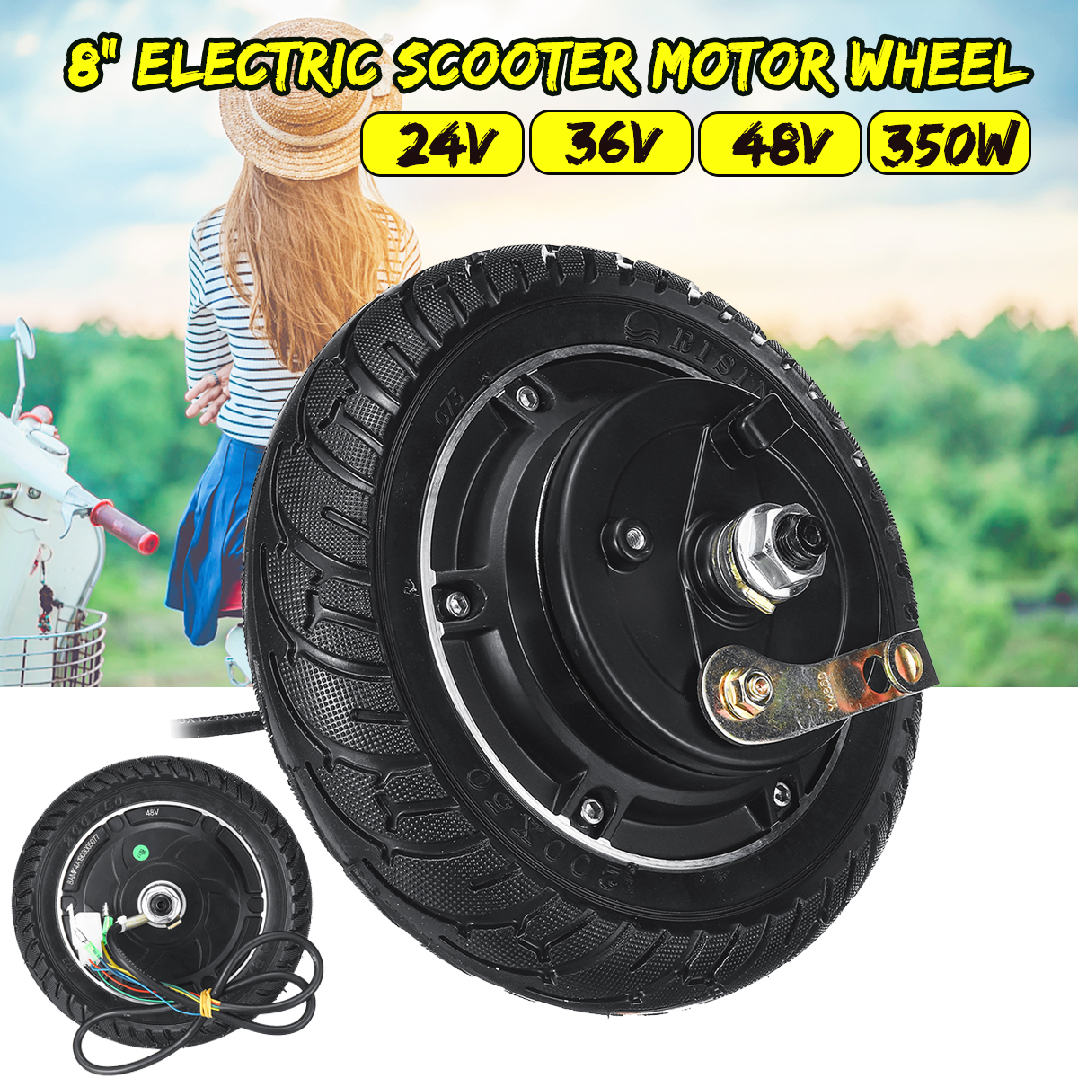 8-24V36V48V-350W-Electric-Brushless-Hub-Motor-Toothless-For-Wheel-Scooter-Skateboard-1813715