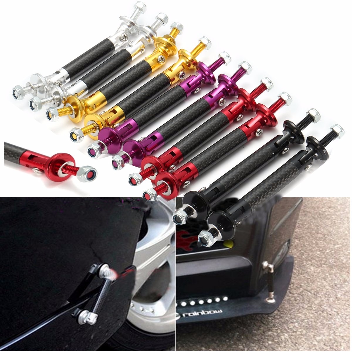 1-Pair-Tail-Strut-Bar-Carbon-Fiber-Adjustable-Front-Rear-Splitter-Bumper-Protector-Rod-Support-1567084