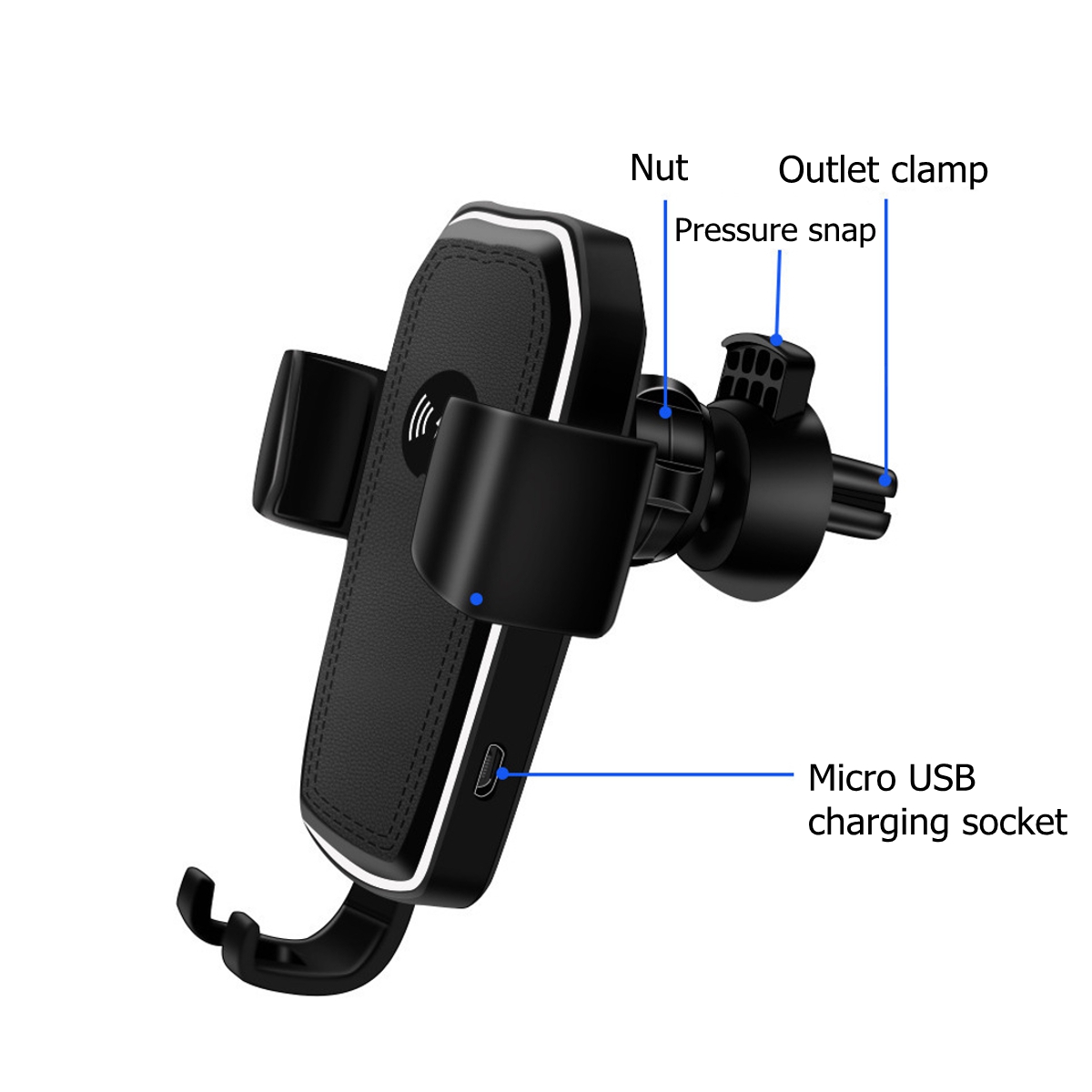 15W-Car-Air-Outlet-Qi-Wireless-Fast-Charger-360deg-Rotation-Charging-Bracket-High-Power-1624825