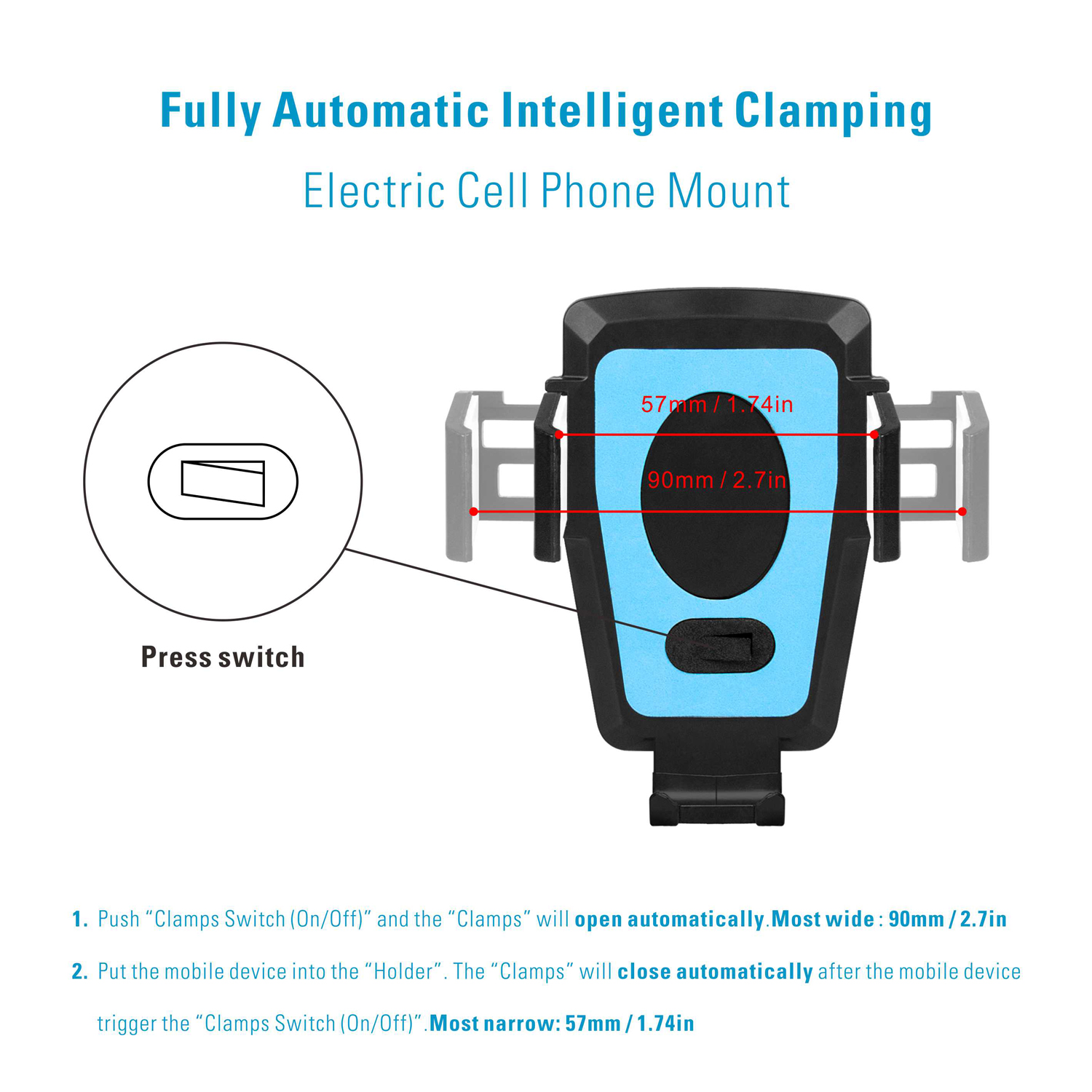 360-Degree-Rotation-Air-Vent-Automatic-Electric-Charger-Car-Phone-Holder-ABS-Stand-Mount-for-Iphone-1286999