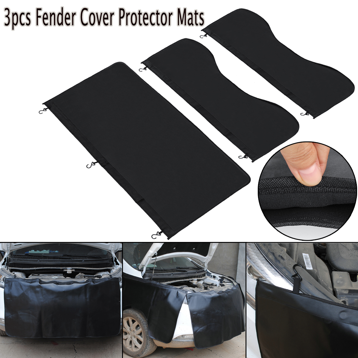 3PCS-Car-Automotive-Mechanic-Magnetic-Cover-Mat-Pad-132cm-X-64cm-1635980