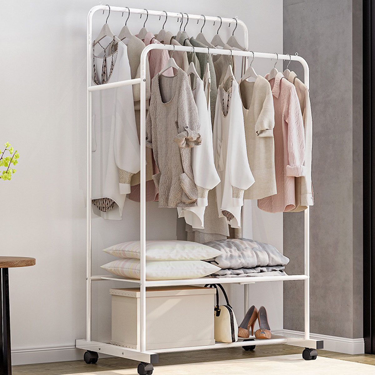 81X37X4CM-Floor-Cloth-Wardrobe-Hanger-Holder-Iron-Metal-Clothes-Organizer-1624761