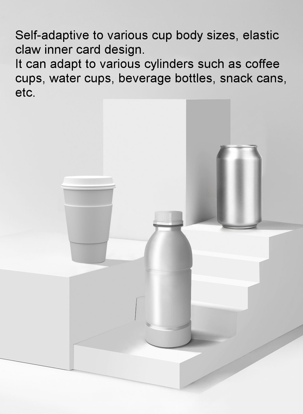 BOUNDS-Car-Air-Outlet-Drink-Holder-Mount-Black-for-Coffee--Water-Cups-Bottles-Snack-Cans-1714745