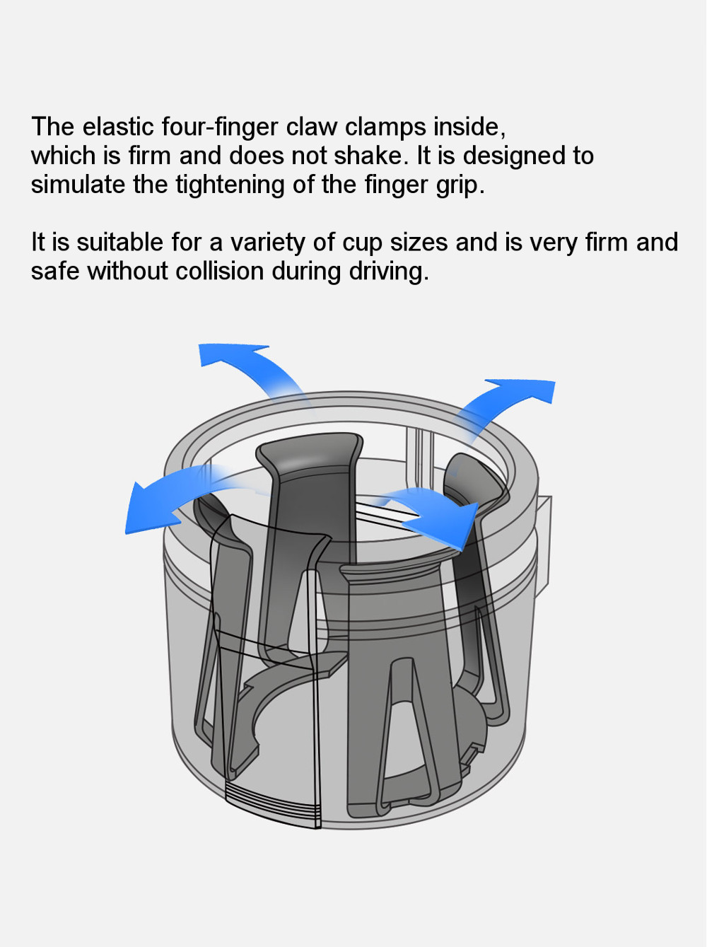 BOUNDS-Car-Air-Outlet-Drink-Holder-Mount-Black-for-Coffee--Water-Cups-Bottles-Snack-Cans-1714745