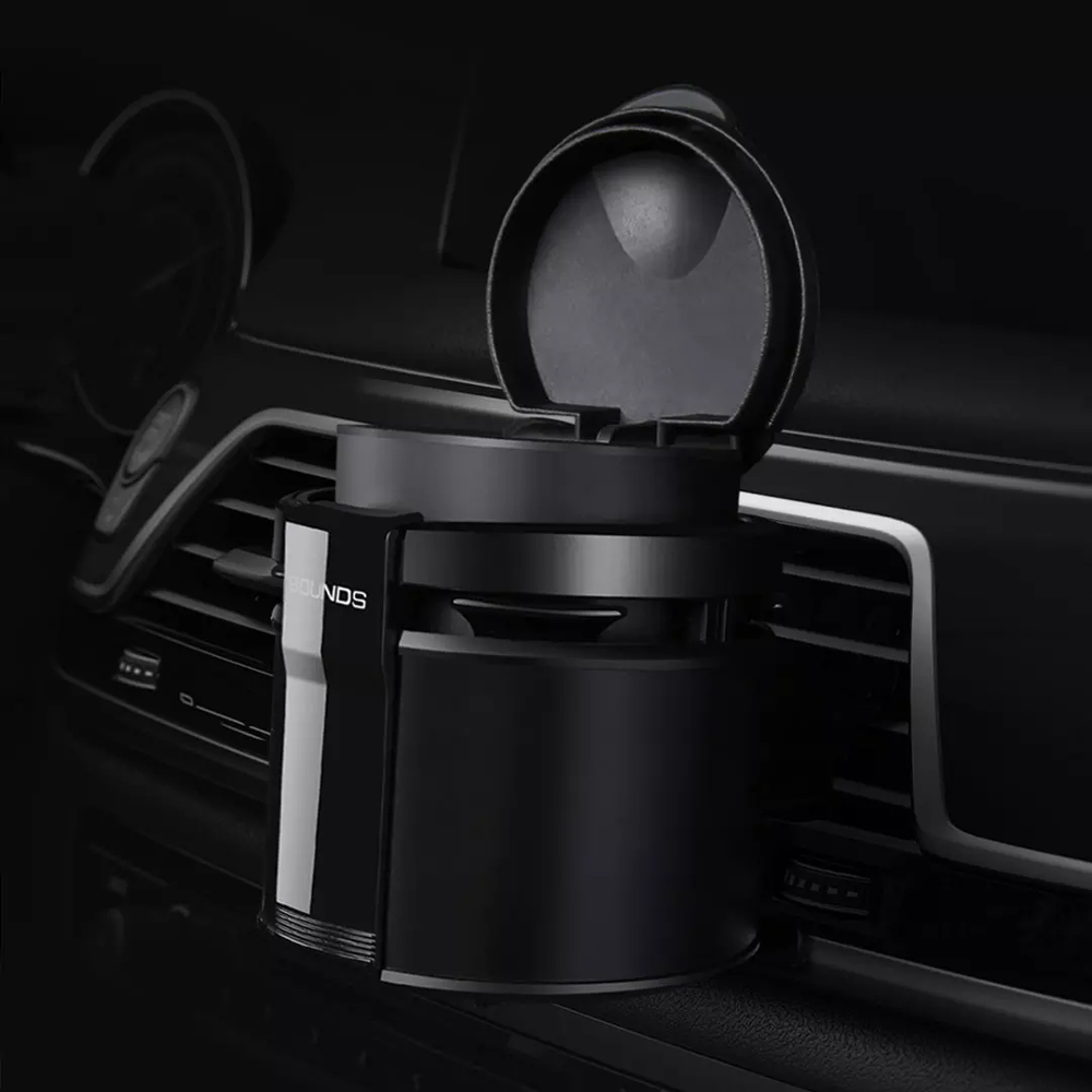 BOUNDS-Car-Air-Outlet-Drink-Holder-Mount-Black-for-Coffee--Water-Cups-Bottles-Snack-Cans-1714745