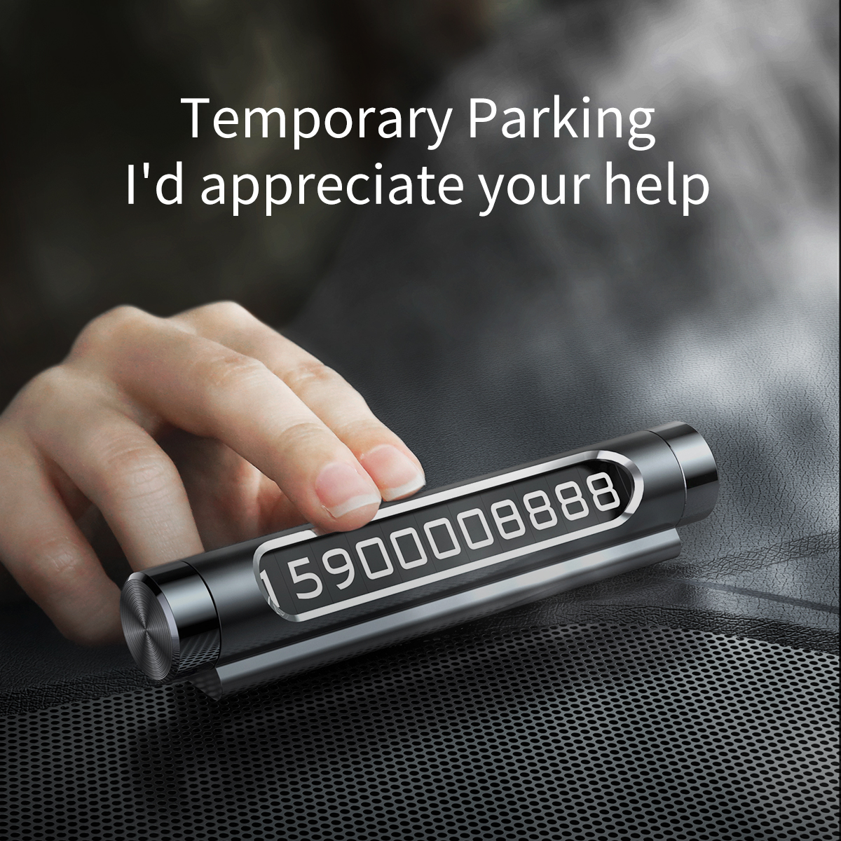 Baseus-Car-Paste-Type-Metal-Temporary-Parking-Luminous-Number-Card-Phone-Holder-Number-Plate-1520871
