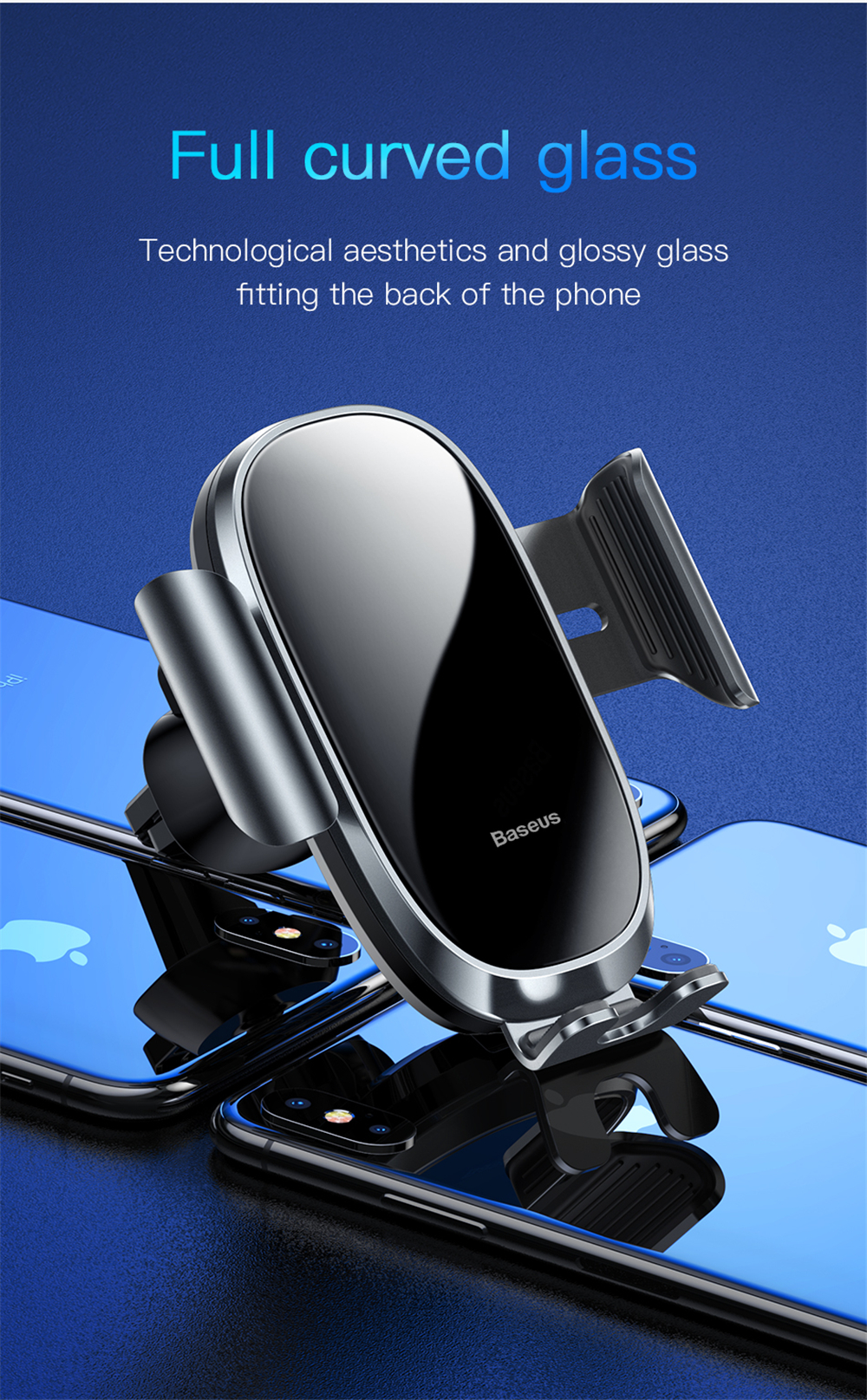 Baseus-Car-Phone-Holder-Intelligent-Sensing-for-iPhone-XS-Max-Gravity-Auto-Lock-Air-Vent-Mount-1371468