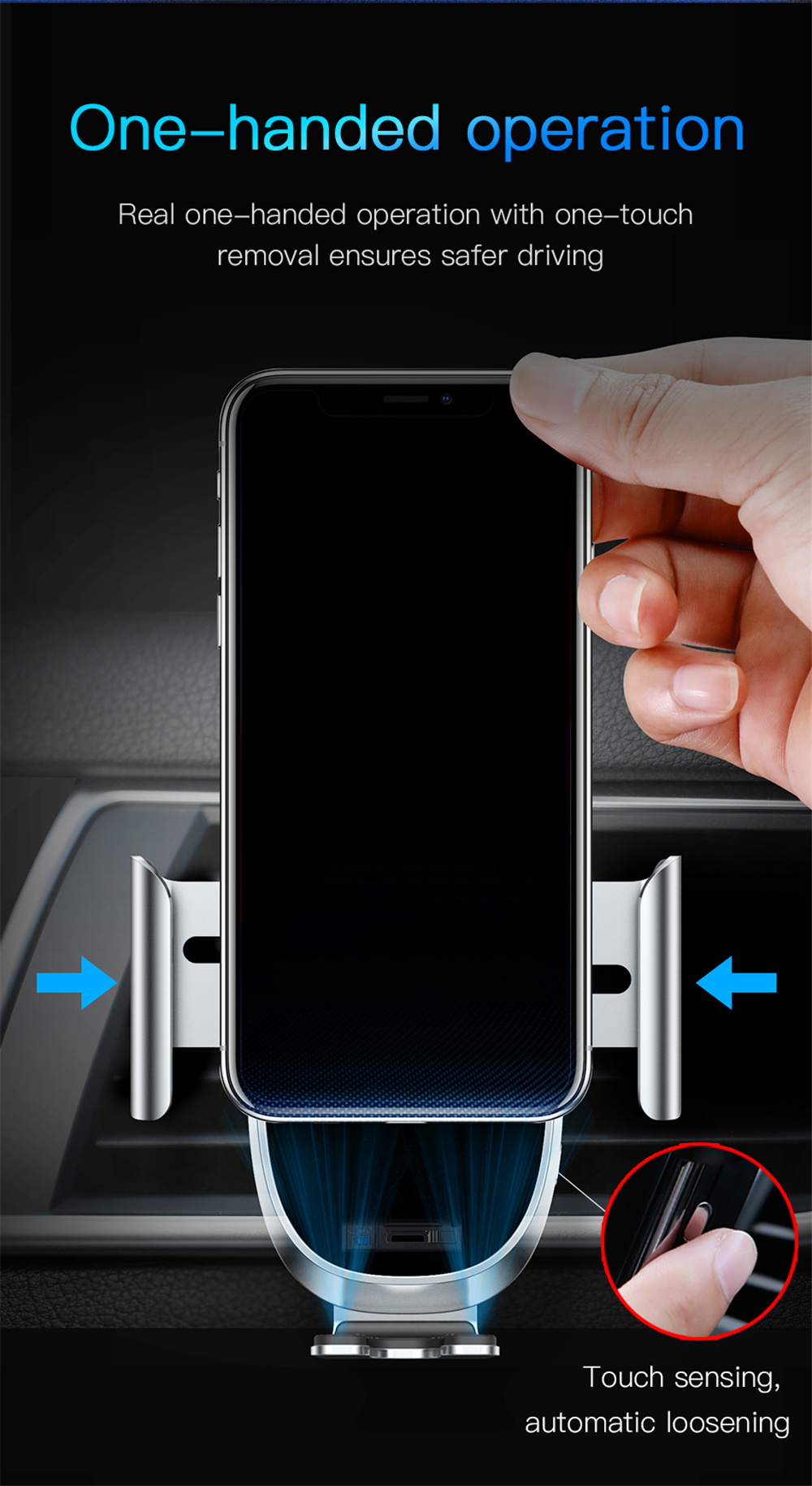 Baseus-Car-Phone-Holder-Intelligent-Sensing-for-iPhone-XS-Max-Gravity-Auto-Lock-Air-Vent-Mount-1371468