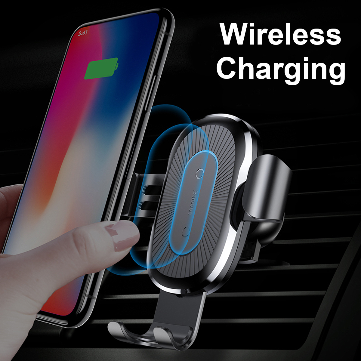 Baseus-Qi-Wireless-Fast-Car-Charger-Phone-Holder-Mount-For-iPhone-8-X-Samsung-S8-S7-S6-1622783