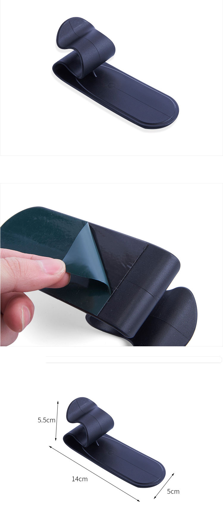 Black-Stick-Type-Car-Umbrella-Fixed-Holder-Multifunction-ABS-Goods-Hook-1286998