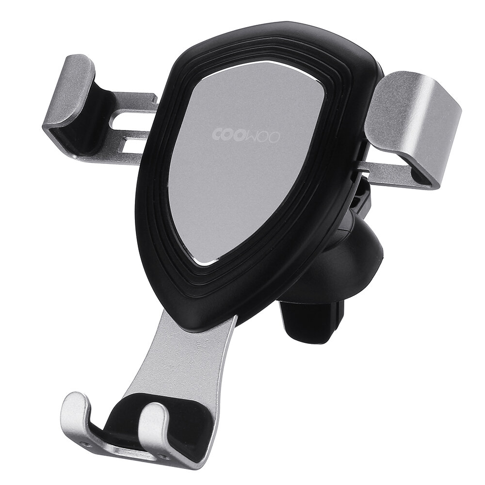 COOWOO Car Phone Holder Gravity Linkage Metal Air Vent Mount for iPhone XS Max