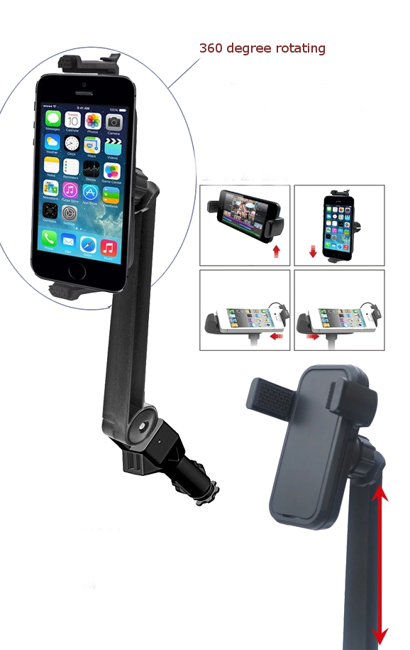 CORHART-Universal-Daul-USB-Port-Car-Charger-Clip-Phone-Holder-Mount-for-iPhone-Samsung-1171381